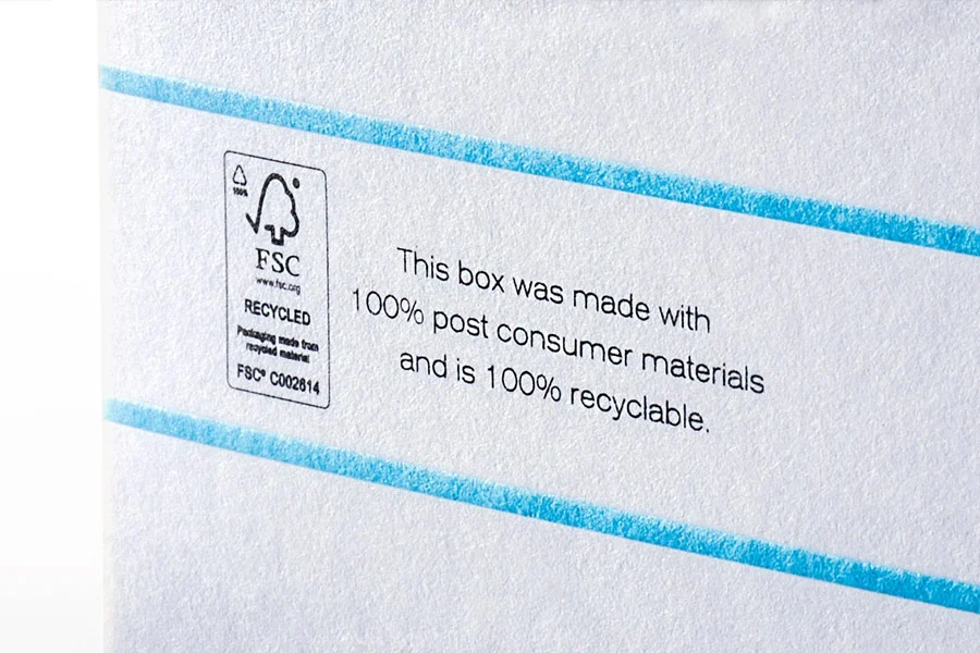 FSC stamp on package